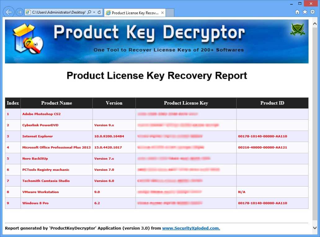 Product Key Decryptor 5.1 - Image 3